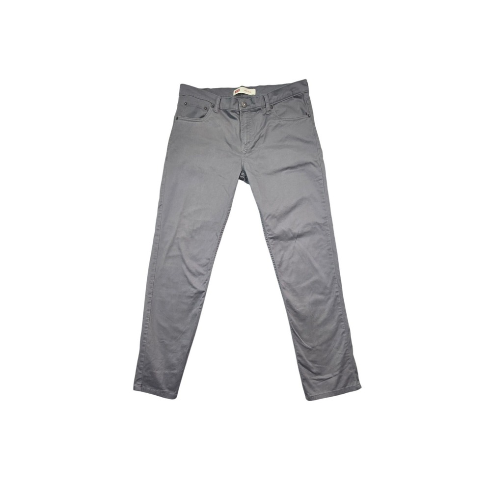 Levi's 511 Slim Pants Boys 20 Husky Gray Cotton Stretch Chino Trousers